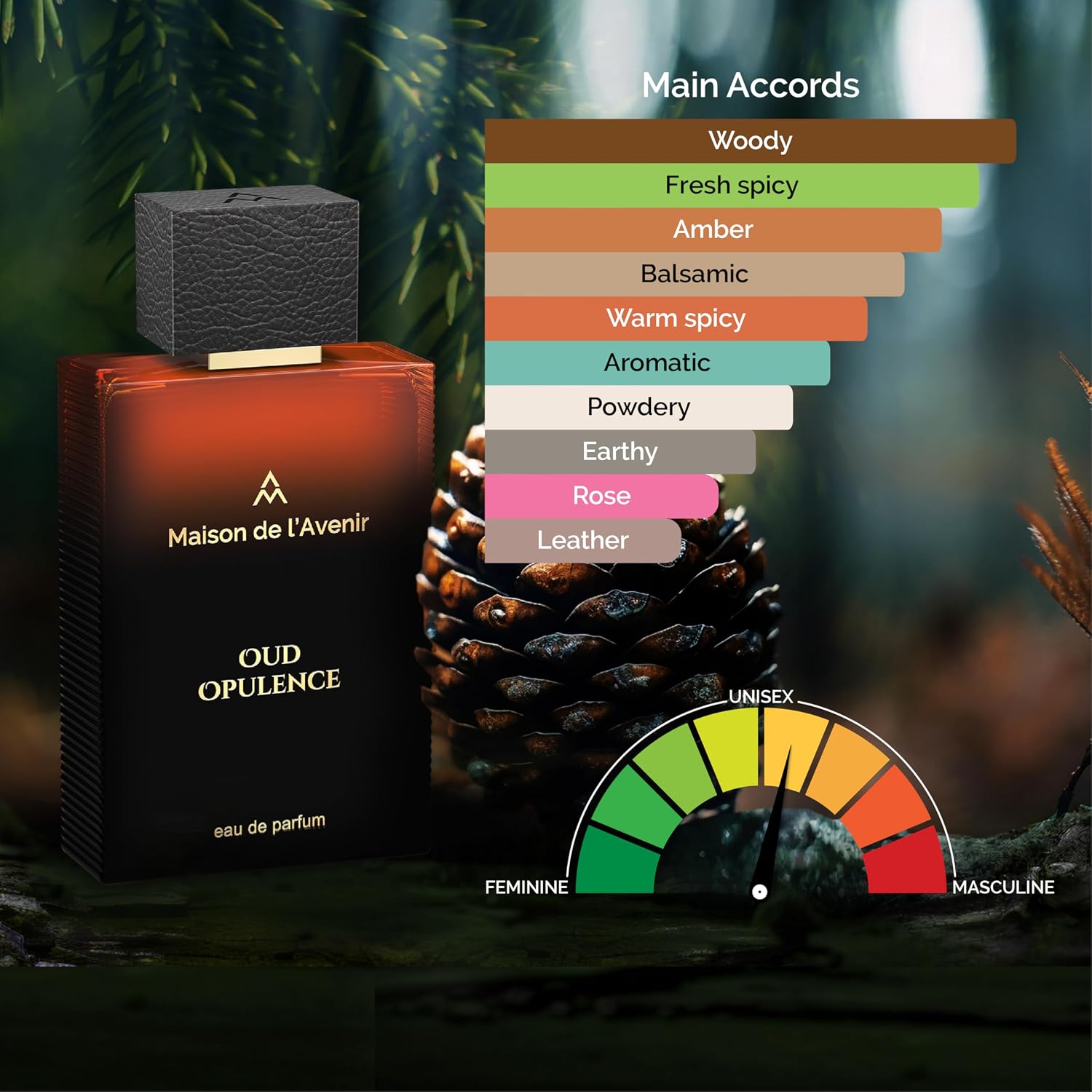 Maison de l'Avenir Oud Opulence | Luxurious Fragrance | Unisex Cologne & Perfume | Natural & Essential Oils | Eau de Parfum (24 Hours) | Made in UAE | 100ml / 3.4 fl. oz | Oud Perfume - Image 6
