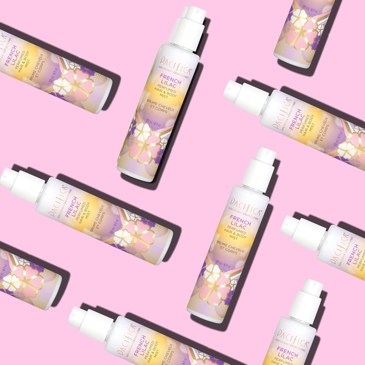 Pacifica French Lilac Hair & Body Mist – Clean Vegan Floral Hair Perfume Spray for Women, Fresh-Cut Lilac, Magnolia & Heliotrope Notes, Alcohol-Free Head-to-Toe Fragrance, Cruelty-Free, 6 Fl Oz - Image 13