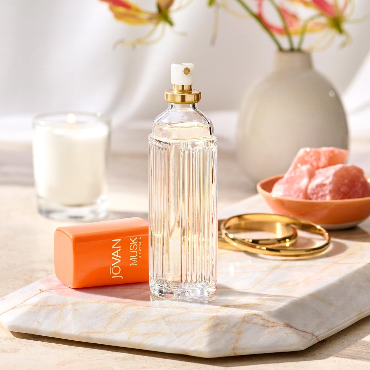 Jovan Musk for Women Eau de Cologne Spray 2 fl oz (Pack of 1), Sexy Perfume for Women, Notes of Jasmine, Amber, and Neroli, Women's Fragrance, Long Lasting, Everyday Fragrance, Travel Size - Image 4