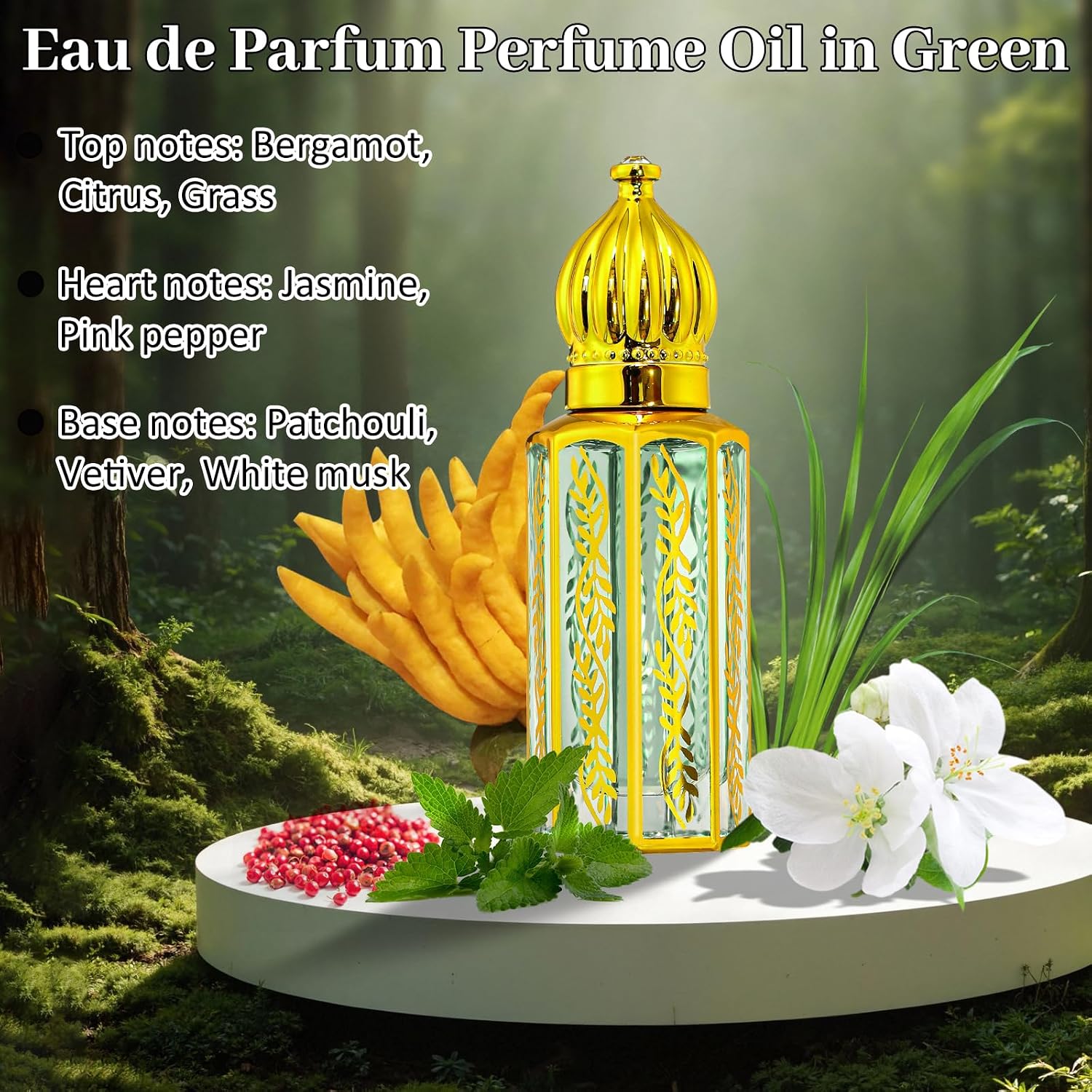 Arabic Perfume for Women, Floral & Fruity Arab Perfume Oil Roll On, Long Lasting Charming Fragrance, 0.4 fl. oz - Image 4