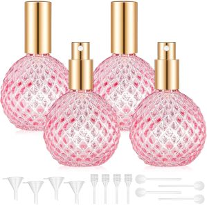 4 Pack Pink Vintage Perfume Bottles...