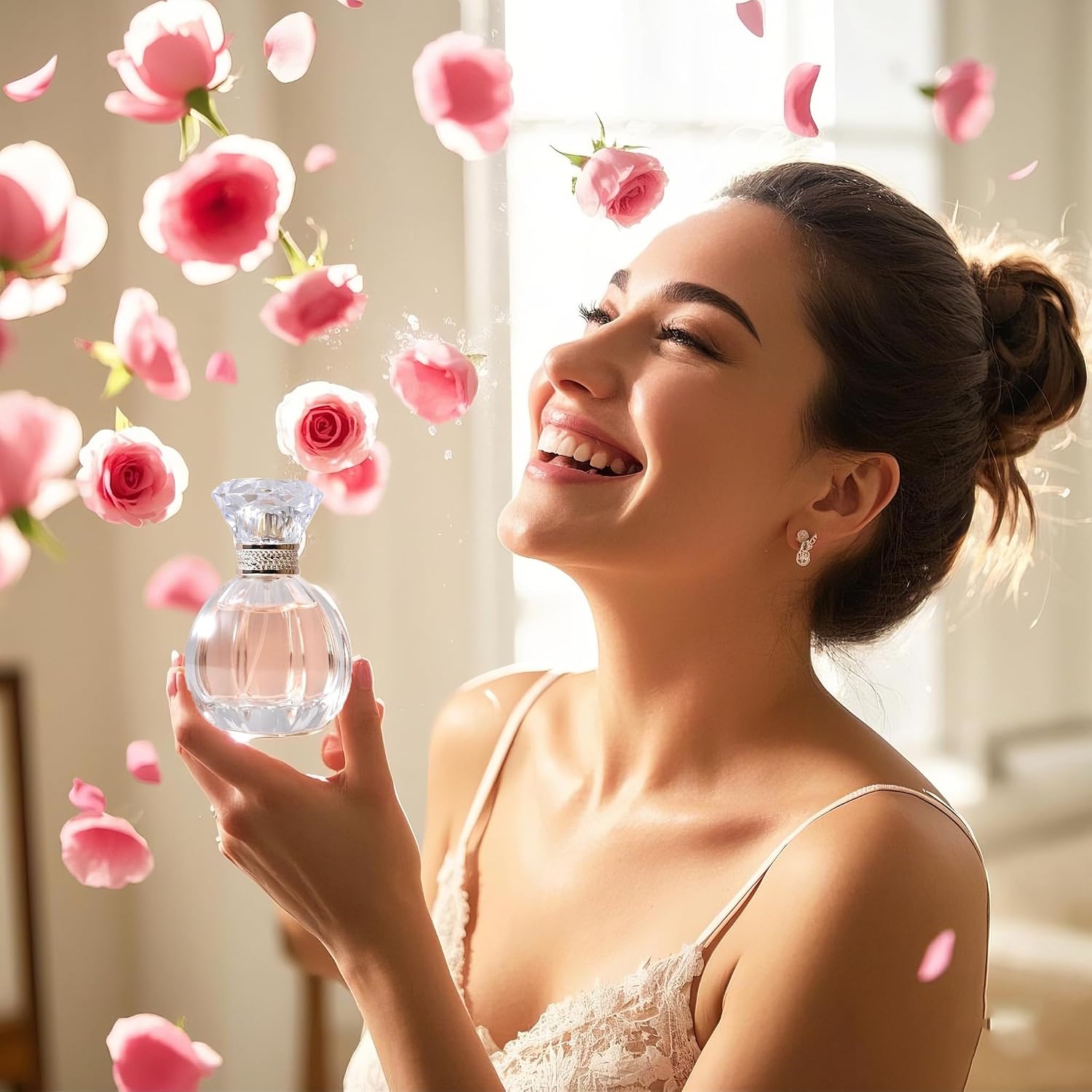 Fresh Floral Perfume for Women - Everyday Office Fragrance Wear, Light & Sweet Non-Powdery Scent, 1.7oz/50ml Eau de Parfum Spray (Rose) - Image 3