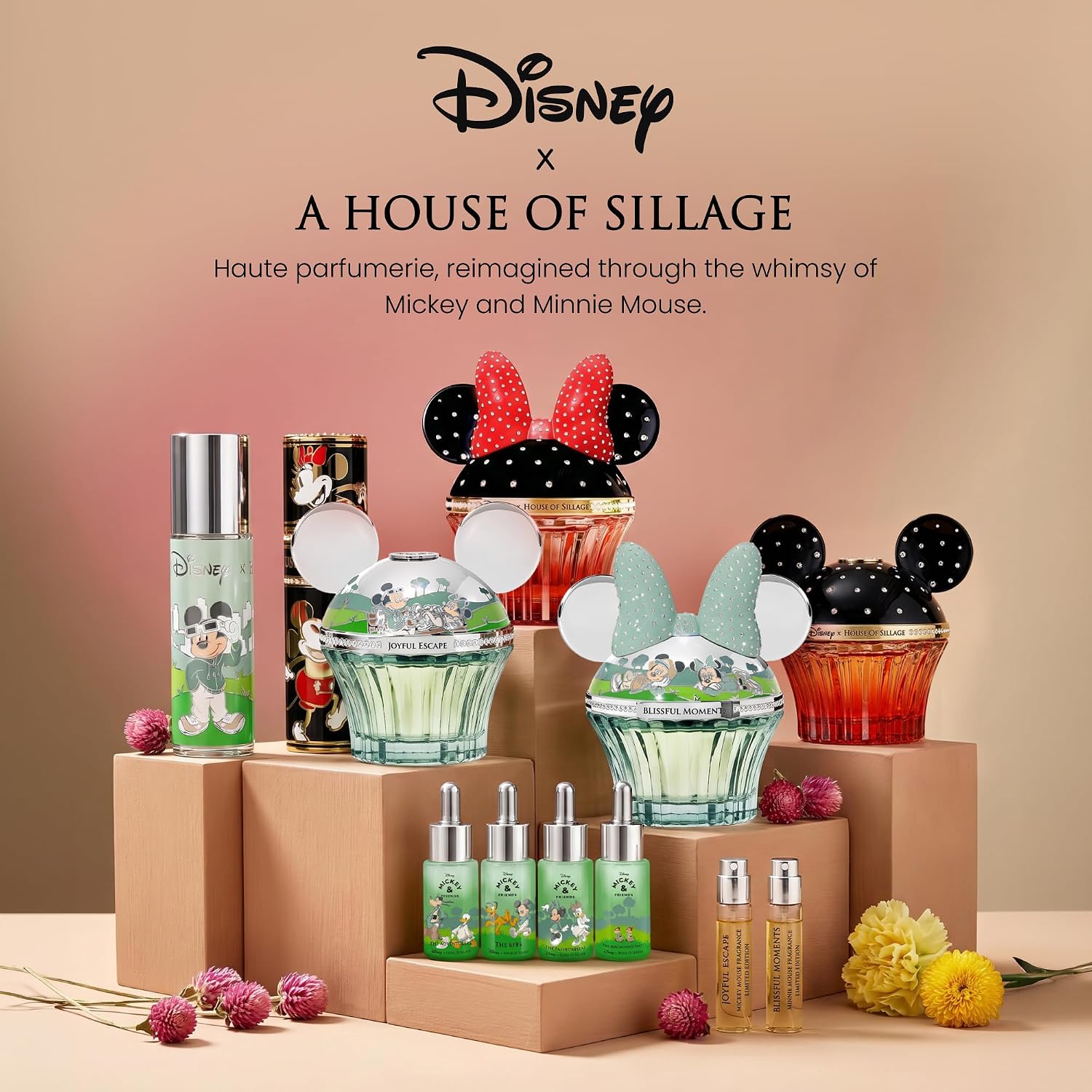 House of Sillage Minnie Mouse Parfum | Disney × House of Sillage Limited Edition - 75ml Hand-Painted French Glass Flacon with Swarovski® Crystal Bow Cap - Image 6