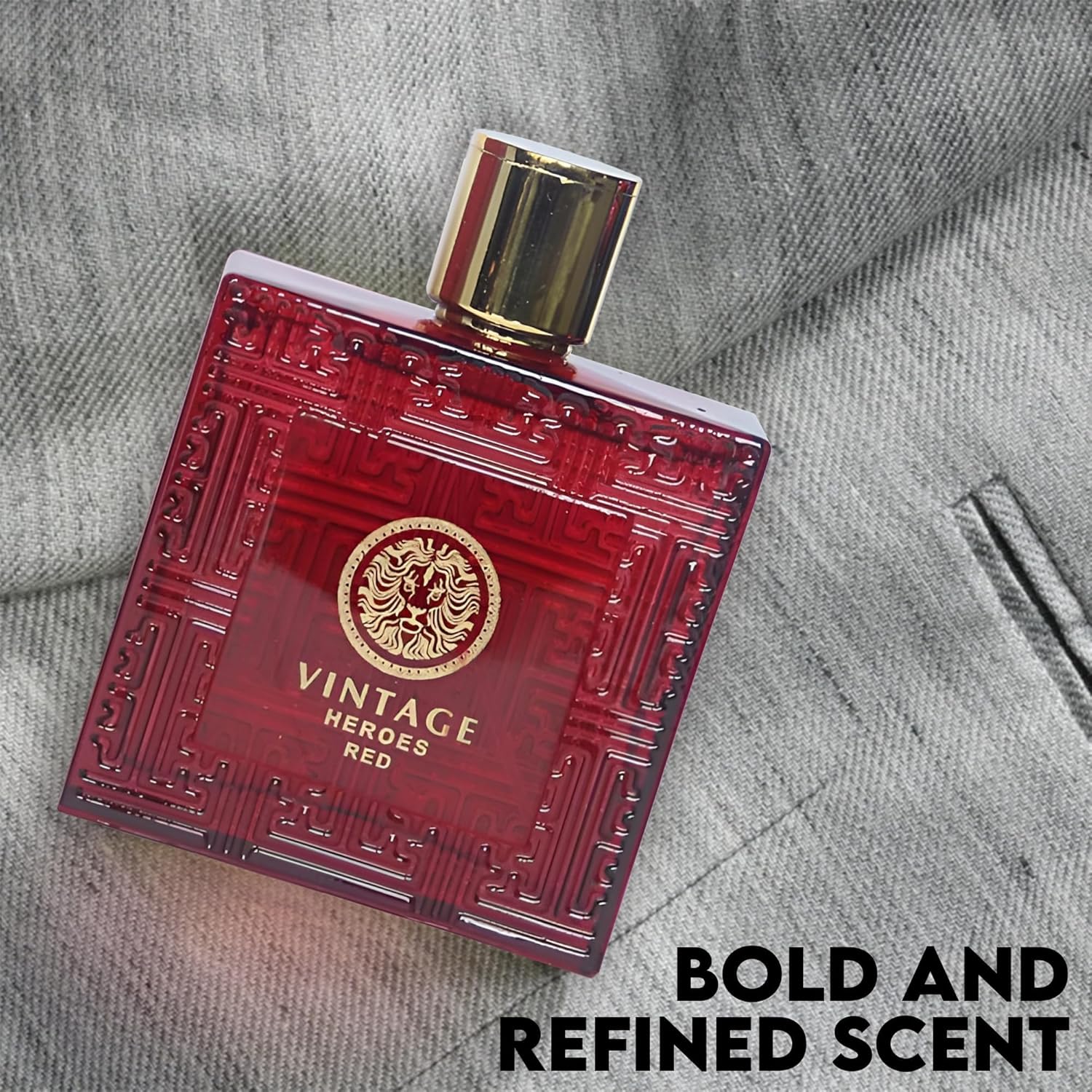 AFLUXE Men's Cologne Gift Set 4PCS, Long Lasting Eau de Parfum Collection - Vintage Heroes Energy, Vintage Heroes Red, Verse Adonis & Valentine Milano, 3.4 Fl Oz Each - Image 4