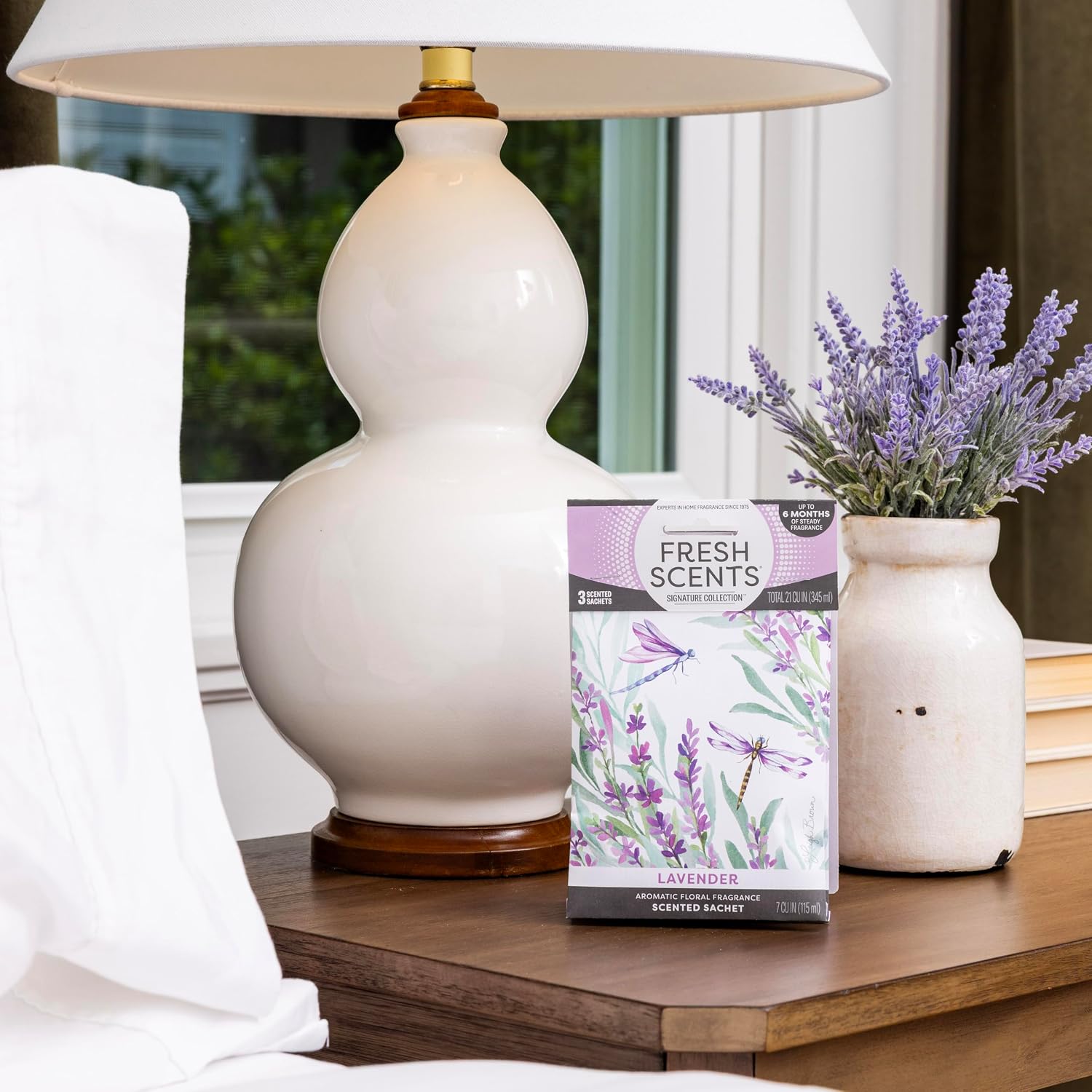 Fresh Scents Scented Sachets | Lavender | Home Fragrance | Long Lasting (Up to 6 Months) | Air Freshener for Closets, Drawers, & Cars | 6 Pack - Image 7