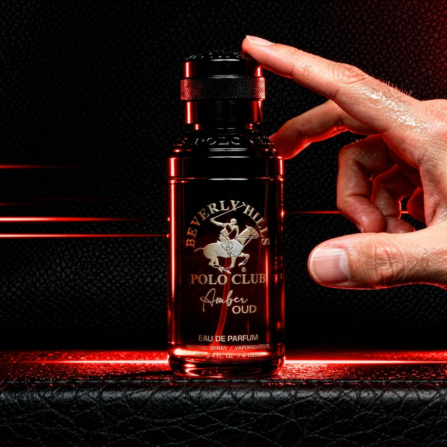Beverly Hills Polo Club Amber Oud Eau De Parfum for Men | 100ml Luxury Fragrance | Long-Lasting Leather, Oud & Cedarwood Scent with Citrus Zest - Image 8