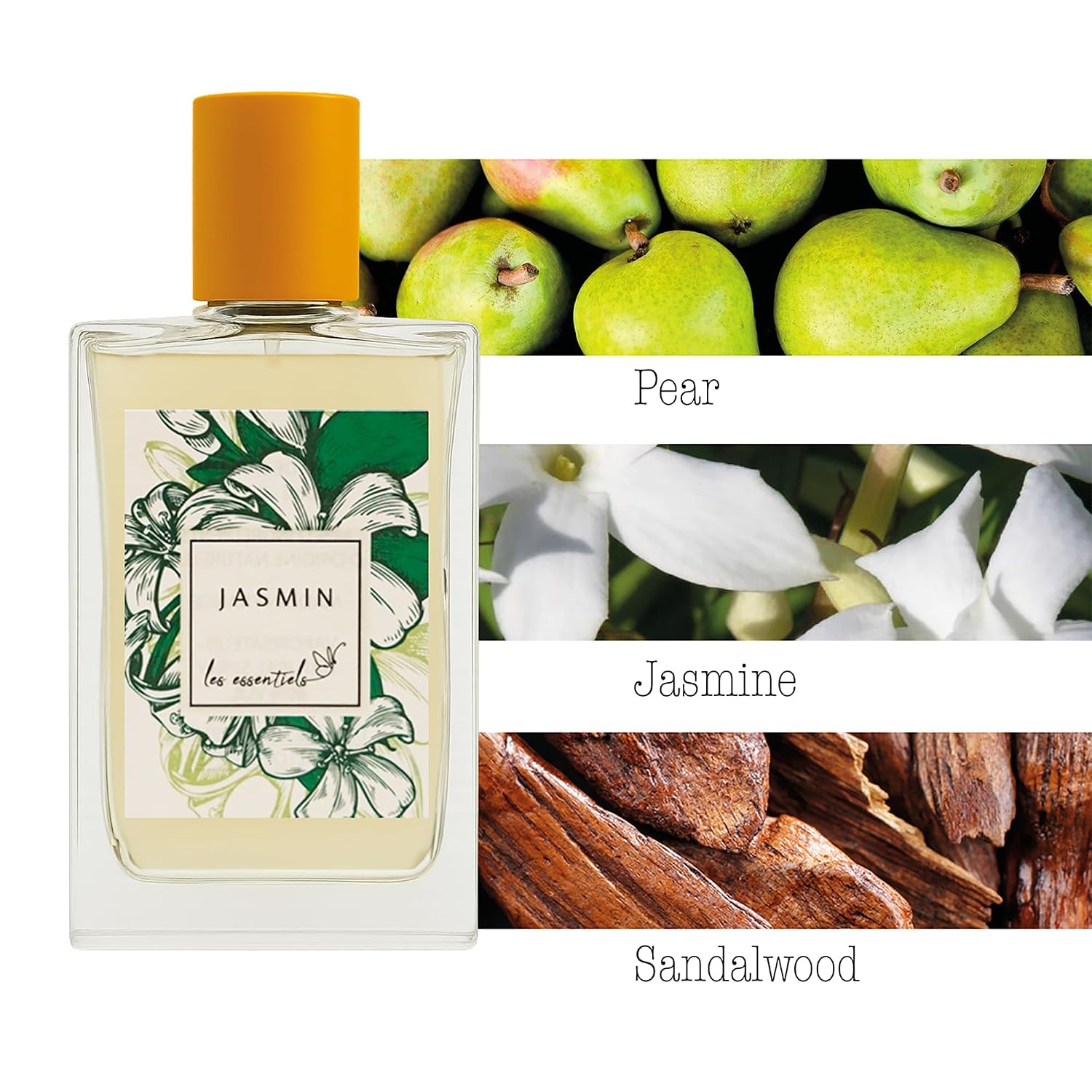 Les Essentiels Jasmin - Perfume for Women - Floral Fragrance - Vanilla Perfume with Jasmine, Marine Notes, and Green Notes - 2.7 oz - Image 2