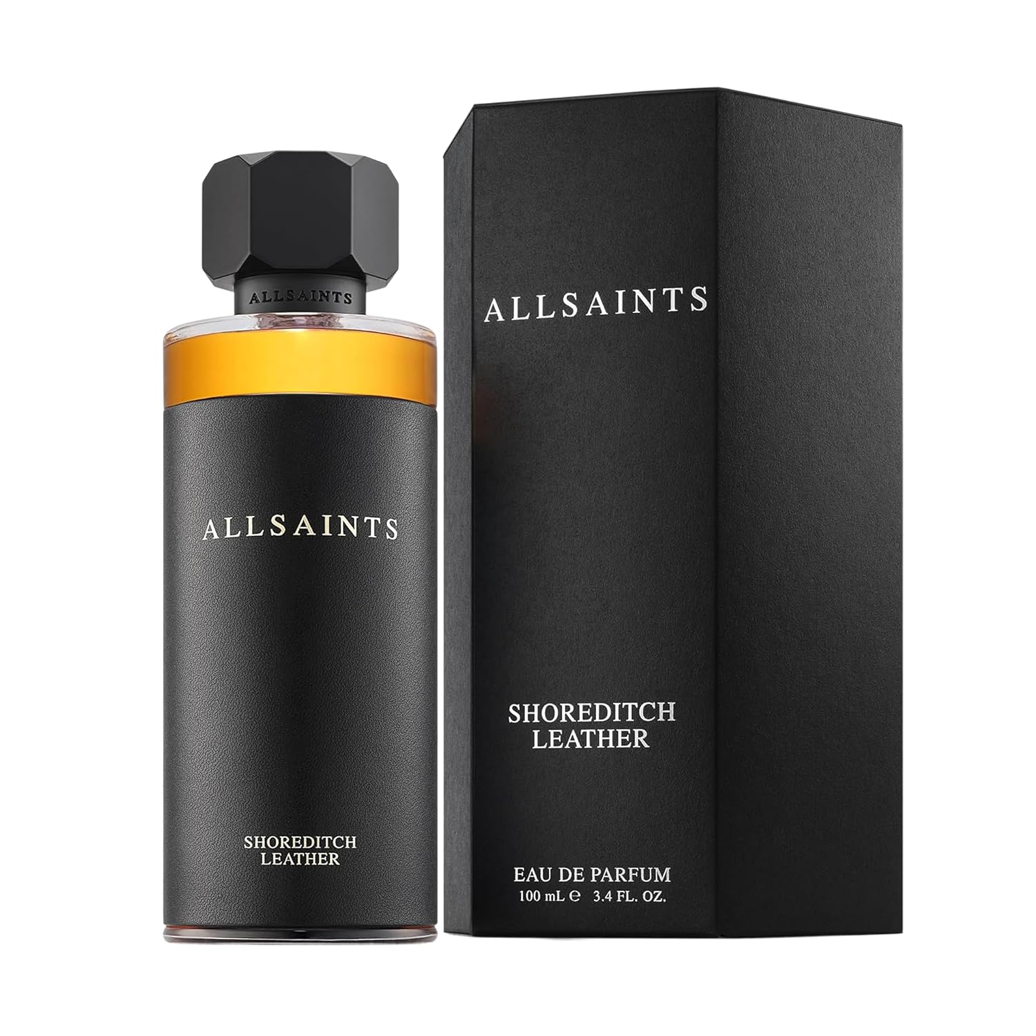 AllSaints Shoreditch Leather Eau De Parfum - Chypre Leather Wood Fragrance - Unisex Perfume with Vetiver & Amber Fragrance - Essential Oil Scent for Sensual Evening Wear - 100mL/3.4 fl oz - Image 2