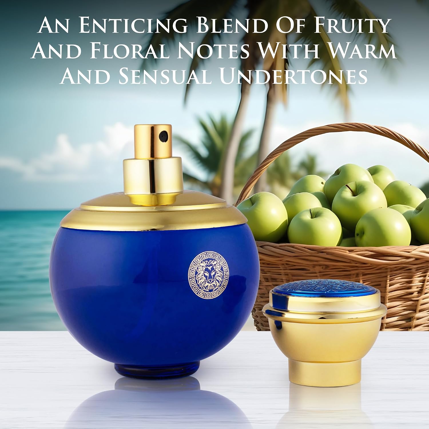 Verse Deep Blue for Women EDP 3.4 fl Oz- Floral, Fruity & Woody Accords - Top Notes of Apple, Black Currant & Clover Base Scent of Styrax, White Smooth Wood, Patchouli & Musk - Elegant 100ml Bottle - Image 8