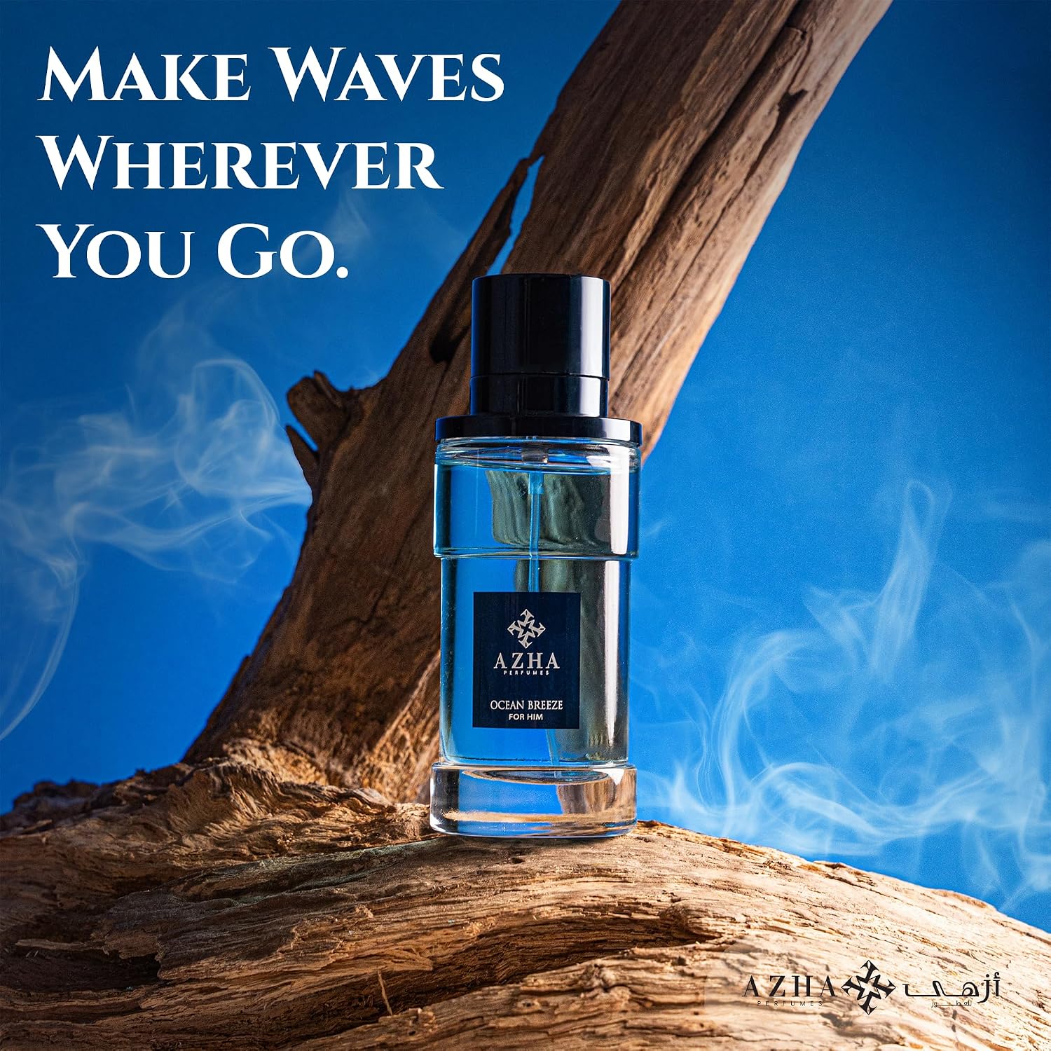 Azha Ocean Breeze - Fresh, Aquatic, Citrus, Woody - Eau de Parfum Long-Lasting Summer Fragrance for Men, 3.4 Fl Oz / 100 ml - Image 7