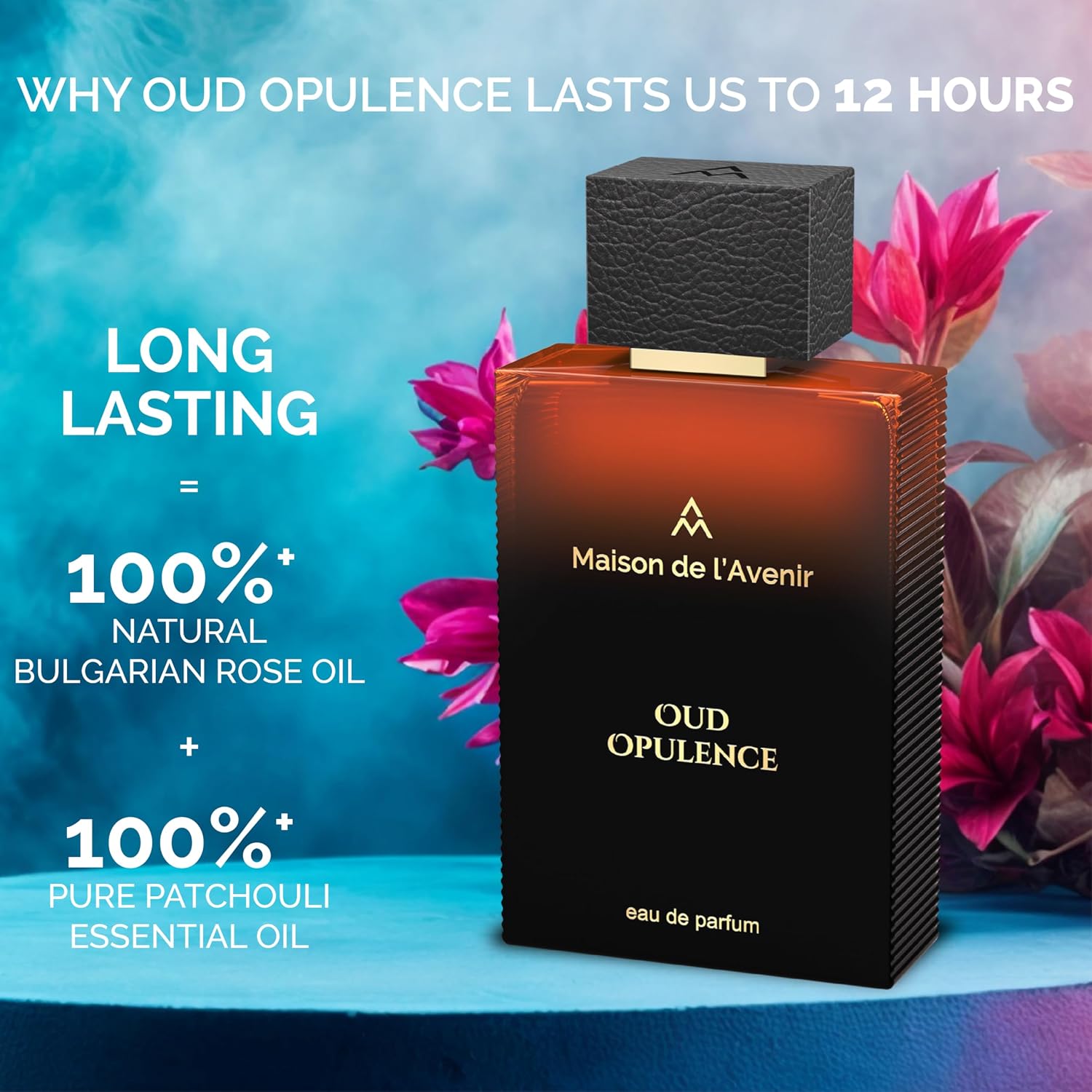 Maison de l'Avenir Oud Opulence | Luxurious Fragrance | Unisex Cologne & Perfume | Natural & Essential Oils | Eau de Parfum (24 Hours) | Made in UAE | 100ml / 3.4 fl. oz | Oud Perfume - Image 2