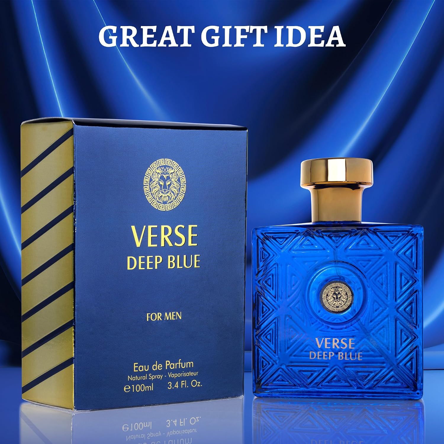 NovoGlow Verse Deep Blue, Eau de Parfum Spray Perfume, Fragrance For Men- Daywear, Casual Daily Cologne 3.4 Oz Bottle- Ideal EDP Beauty Gift for Birthday, Anniversary - Image 3