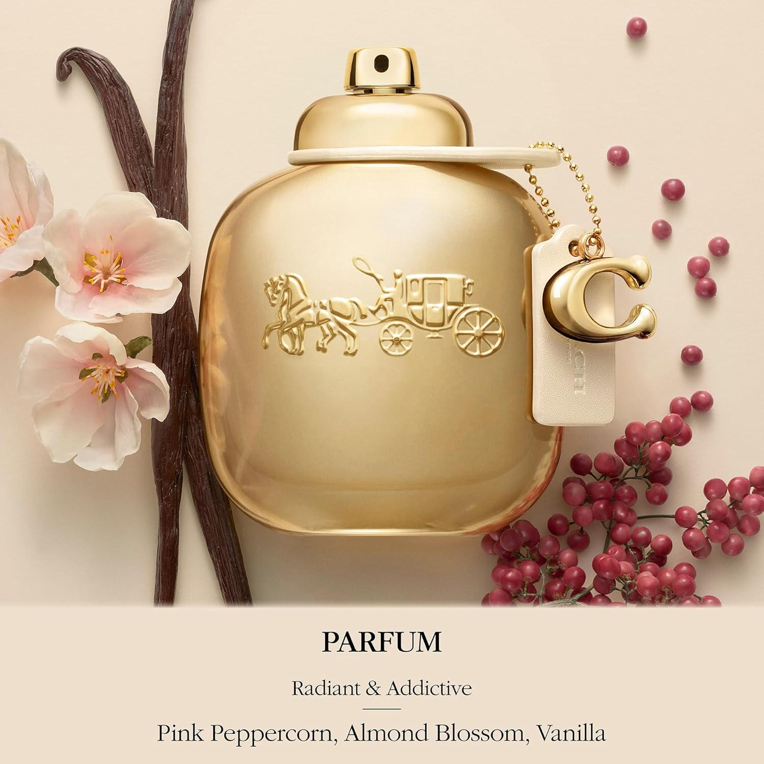 COACH - Gold Parfum - Women's Perfume - Ambery Floral - With Notes of Pink Peppercorn, Almond Blossom & Vanilla - Image 3