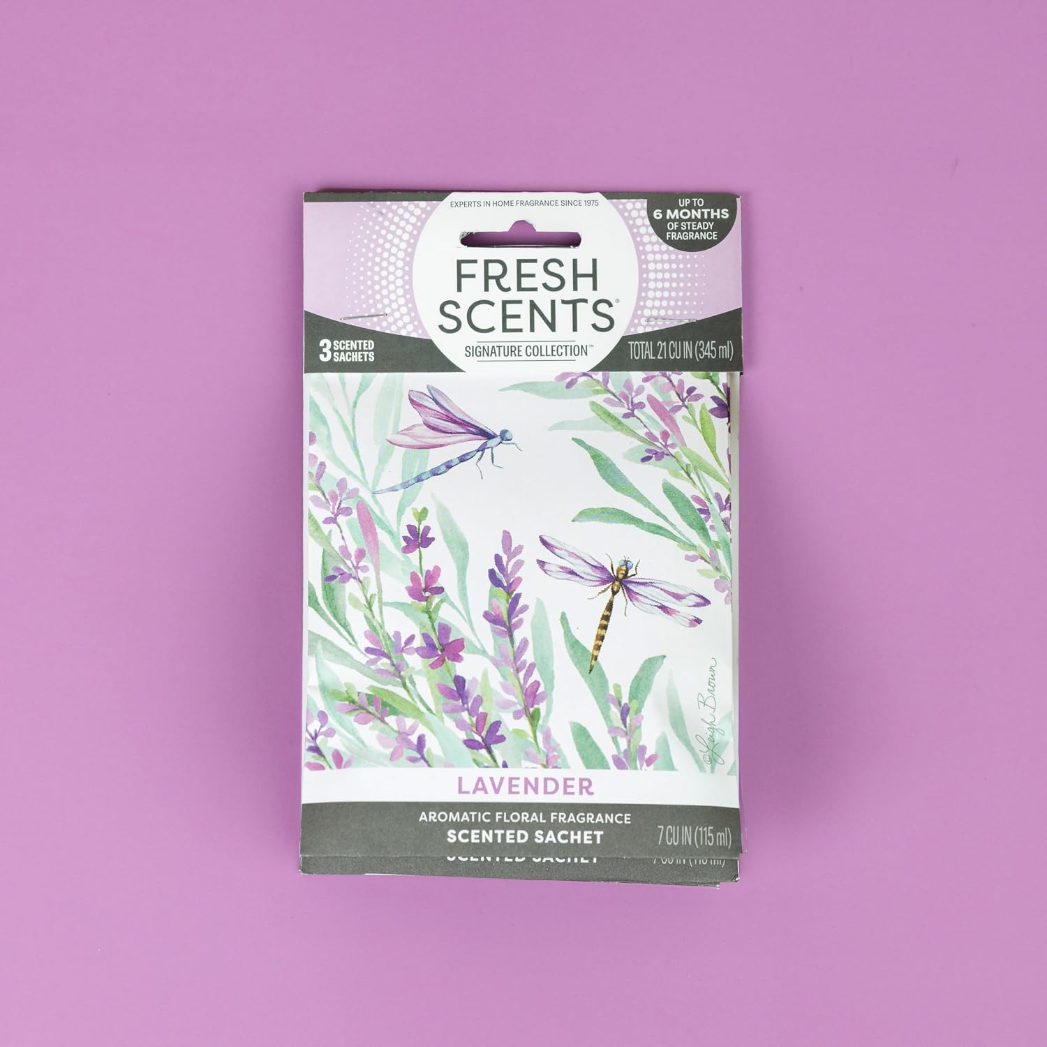 Fresh Scents Scented Sachets | Lavender | Home Fragrance | Long Lasting (Up to 6 Months) | Air Freshener for Closets, Drawers, & Cars | 6 Pack - Image 9
