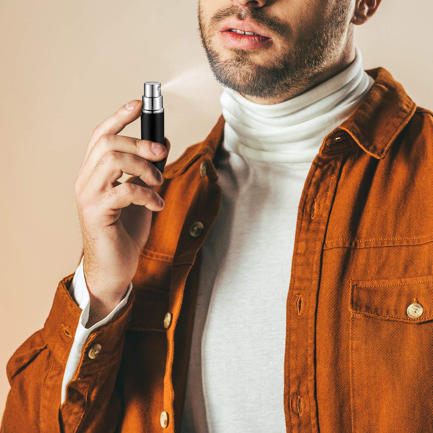 Boao 14 Pcs 5 ml Perfume Travel Refillable Atomizer Multicolor Mini Fragrance Sample Cologne Dispenser Glass Lined Portable with Refill Pump Perfume Spray Bottle for Women Men Outgoing Traveling - Image 7