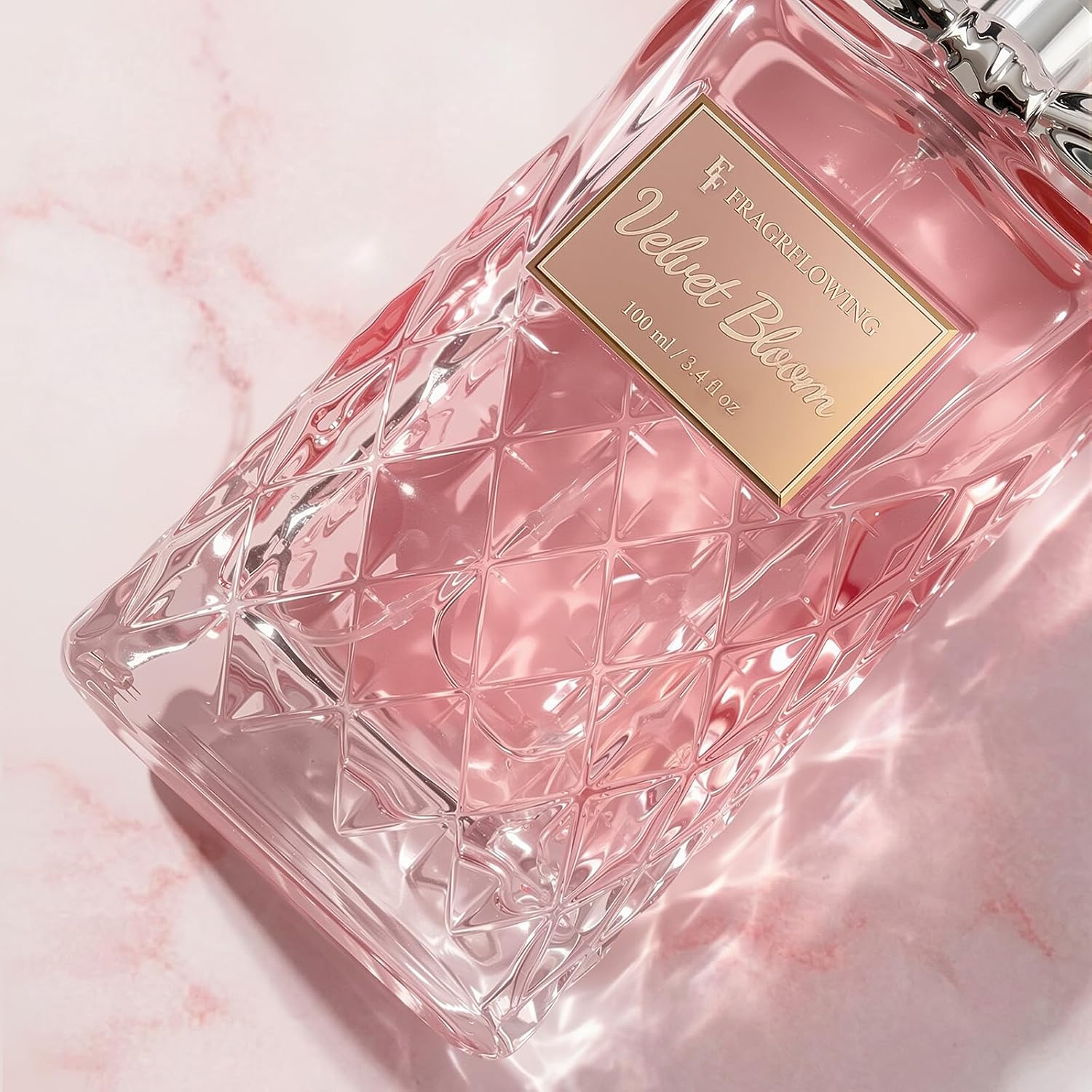 Perfume for Women, Alcohol-Free Long Lasting Floral Fragrance, Light & Soft Scent with Rose, Jasmine & Peony, Peach, Patchouli & Musk Base, 100ml / 3.4 fl oz, Gift for Women & Moms (Velvet Bloom) - Image 7