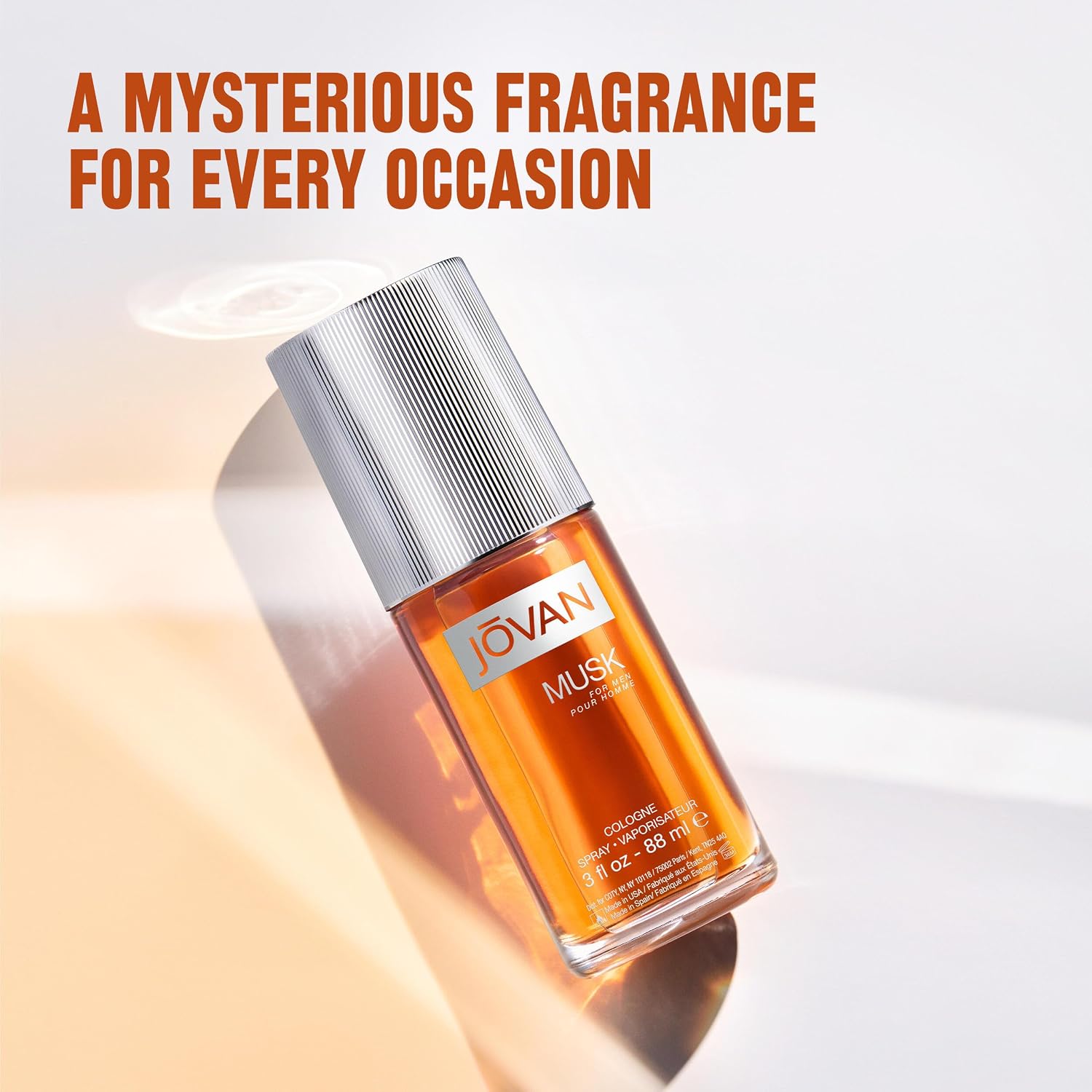 Jovan Musk for Men Eau de Cologne Spray 3 fl oz (Pack of 1), Notes of Carnation, Lavender, and Amber, Men's Fragrance, Long Lasting, Everyday Fragrance, Travel Size - Image 3