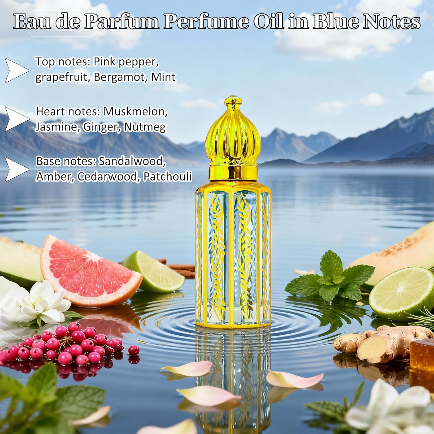 Arabic Perfume for Women, Floral & Fruity Arab Perfume Oil Roll On, Long Lasting Charming Fragrance, 0.4 fl. oz - Image 3