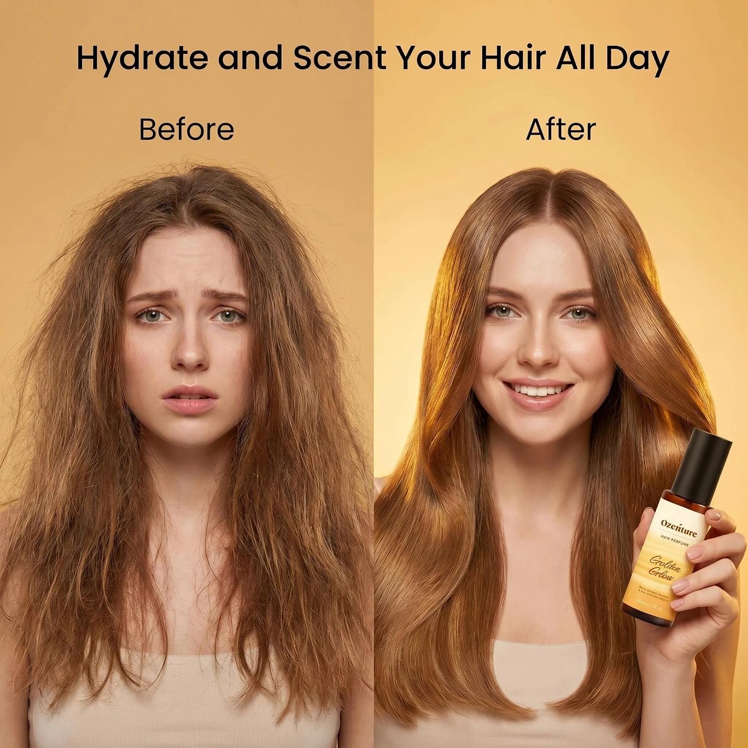 Hair Perfume for Women - Amber Woody Hair Mist & Body Spray, Warm Lightweight Fragrance for Hair, Wigs & Fabric, Long-Lasting Travel Size Spray, 50mL - Image 4