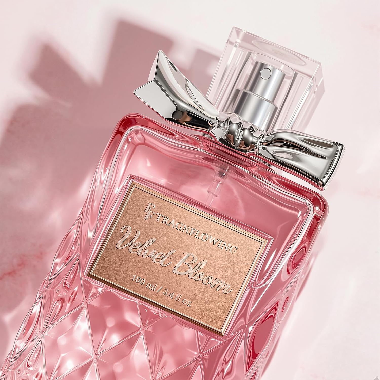 Perfume for Women, Alcohol-Free Long Lasting Floral Fragrance, Light & Soft Scent with Rose, Jasmine & Peony, Peach, Patchouli & Musk Base, 100ml / 3.4 fl oz, Gift for Women & Moms (Velvet Bloom) - Image 8