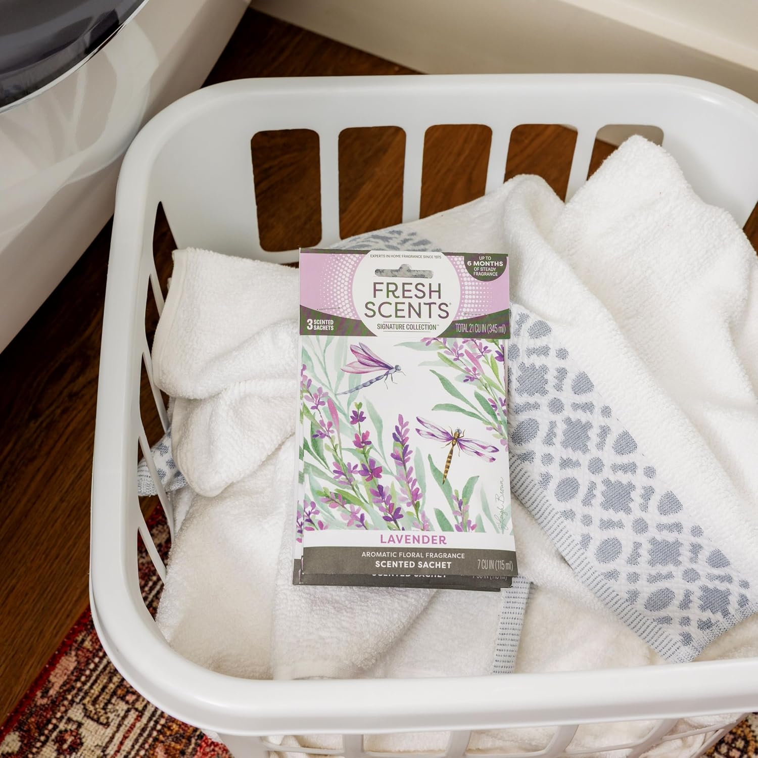 Fresh Scents Scented Sachets | Lavender | Home Fragrance | Long Lasting (Up to 6 Months) | Air Freshener for Closets, Drawers, & Cars | 6 Pack - Image 6