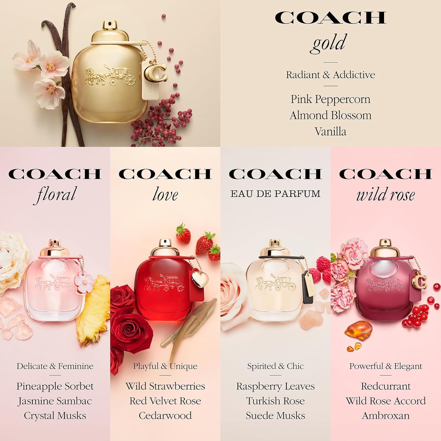 COACH - Gold Parfum - Women's Perfume - Ambery Floral - With Notes of Pink Peppercorn, Almond Blossom & Vanilla - Image 6
