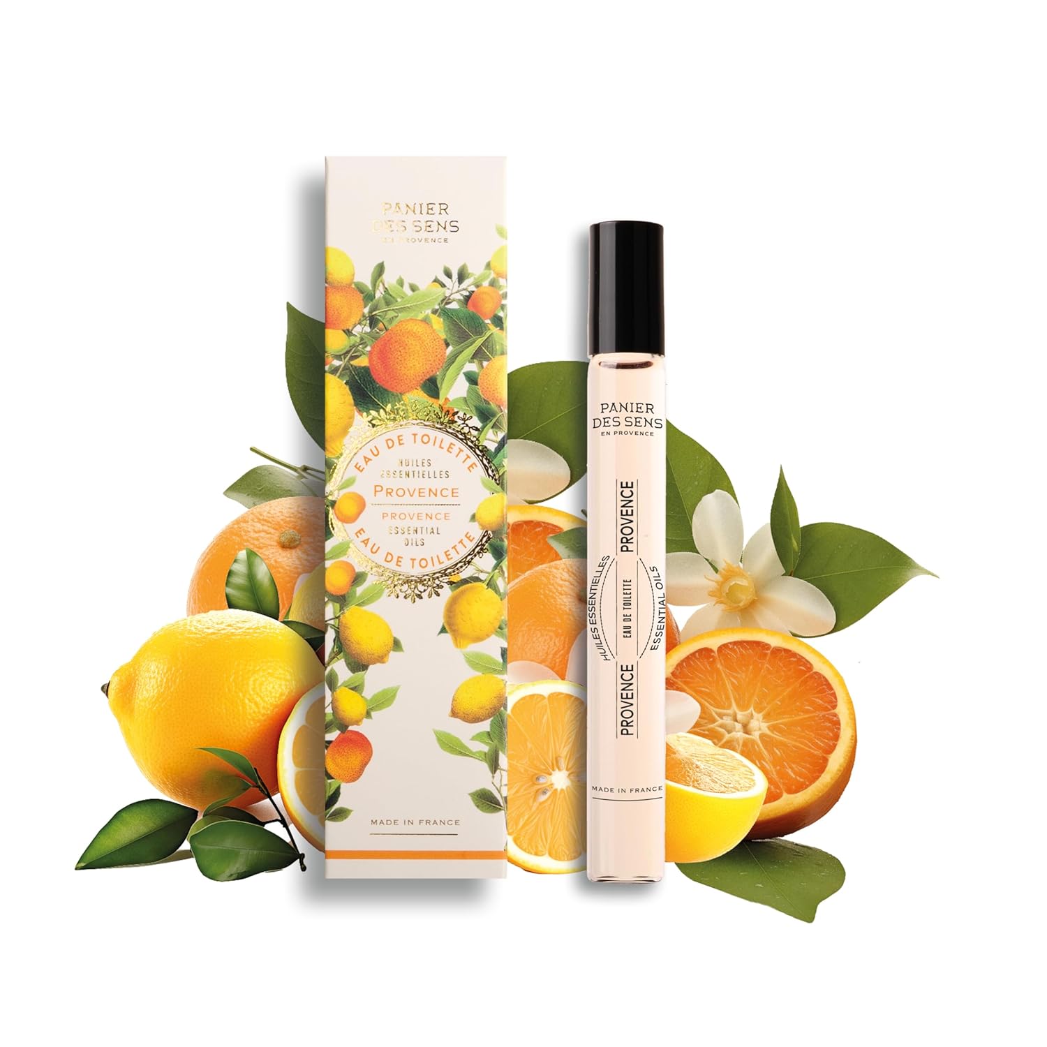 Panier des Sens Provence Citrus Roll-On Eau de Toilette, 0.3 fl oz | Light Travel-Size Perfume For Women | Fresh & Zesty Fragrance | Ideal For Touch-Ups Throughout The Day