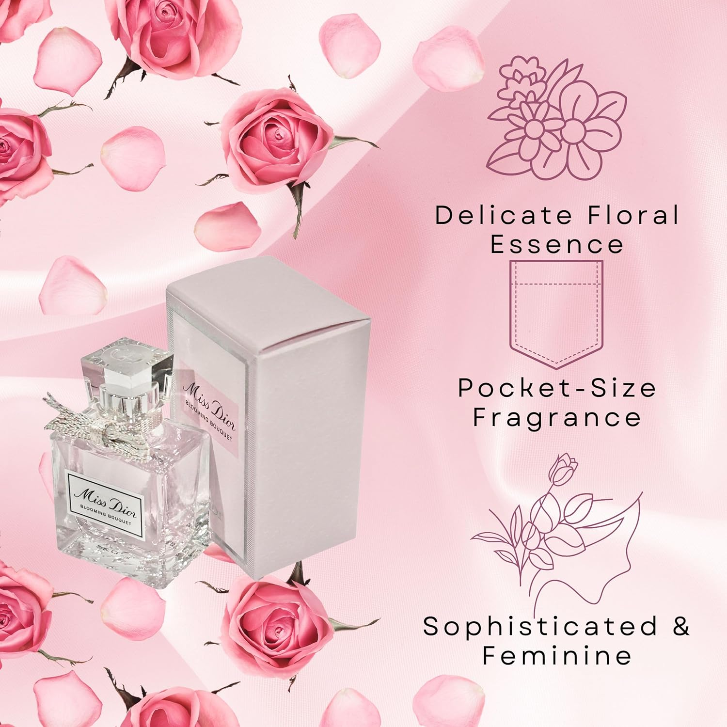 Dior Miss Dior Blooming Bouquet for Women Eau de Toilette Splash, 0.17 Ounce - Image 5
