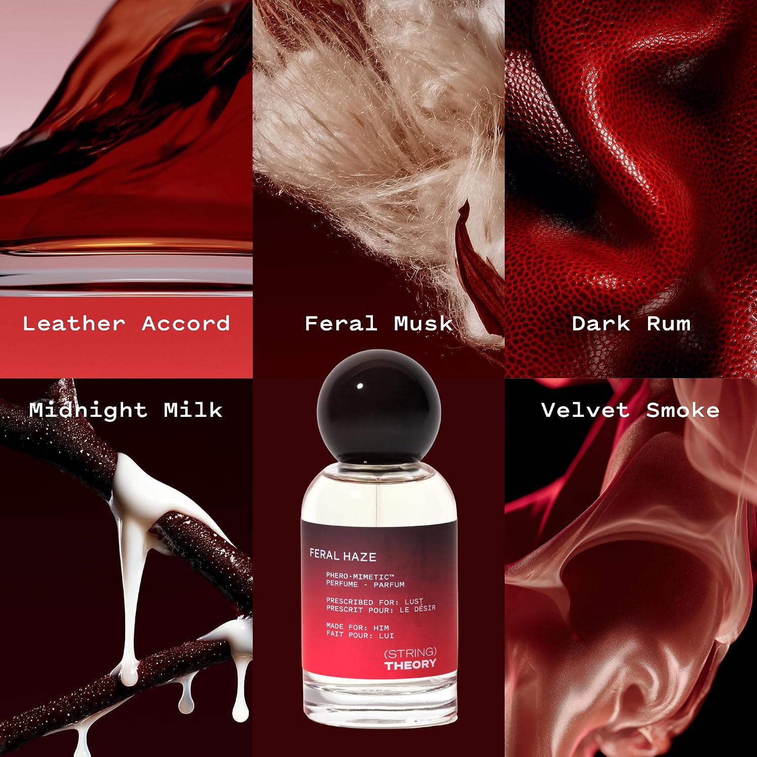STRING THEORY Men's Pheromone Cologne - Spicy + Smoky Vanilla, Citrus, Dark Rum, Woody Musk - 15% Eau De Parfum Fragrance - Vanilla, Rum, Oakwood & Musk - Pheromone Phero-Mimetic Men's Cologne Spray - Image 2