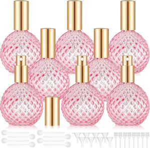 8 Pack Pink Vintage Perfume Bottles...