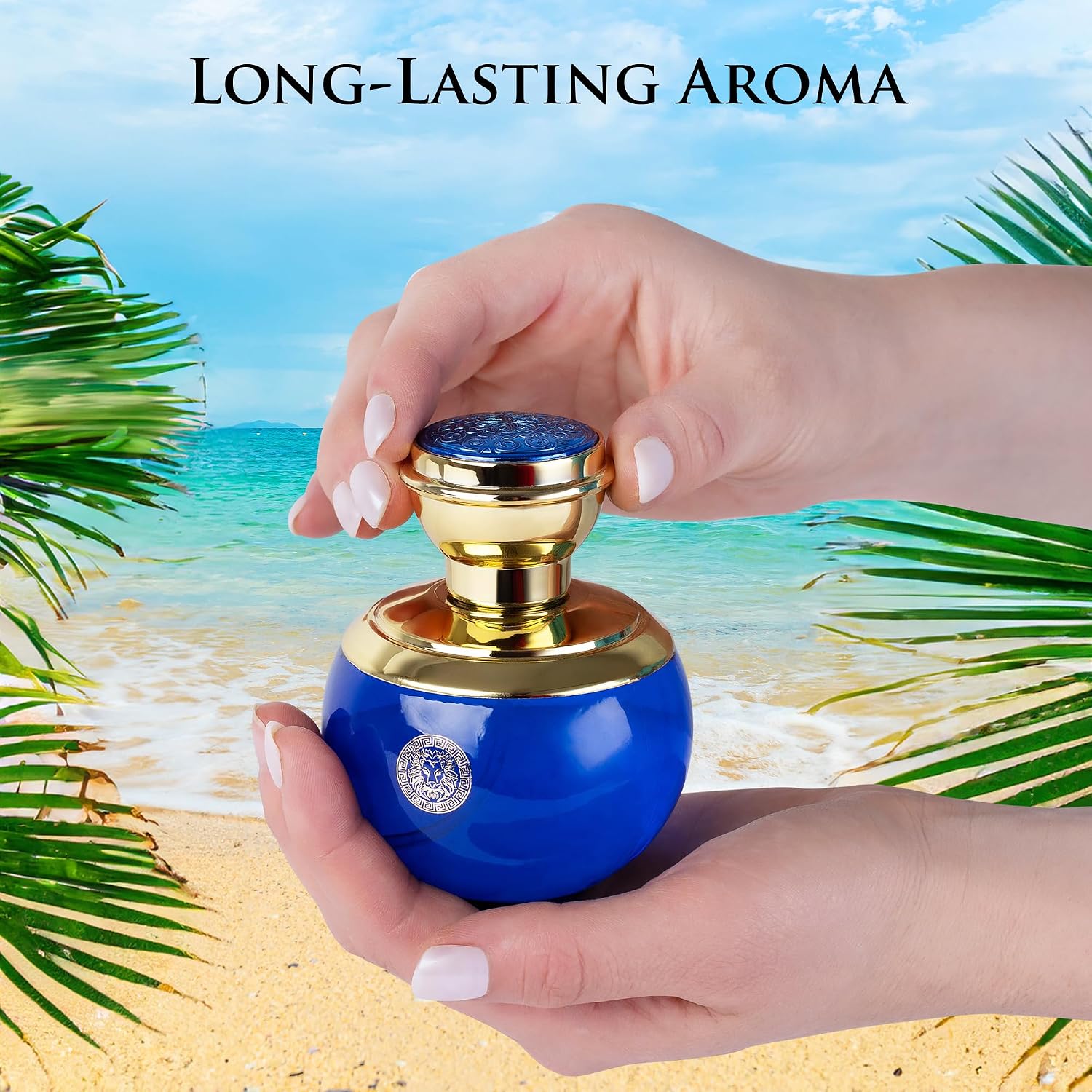 Verse Deep Blue for Women EDP 3.4 fl Oz- Floral, Fruity & Woody Accords - Top Notes of Apple, Black Currant & Clover Base Scent of Styrax, White Smooth Wood, Patchouli & Musk - Elegant 100ml Bottle - Image 6