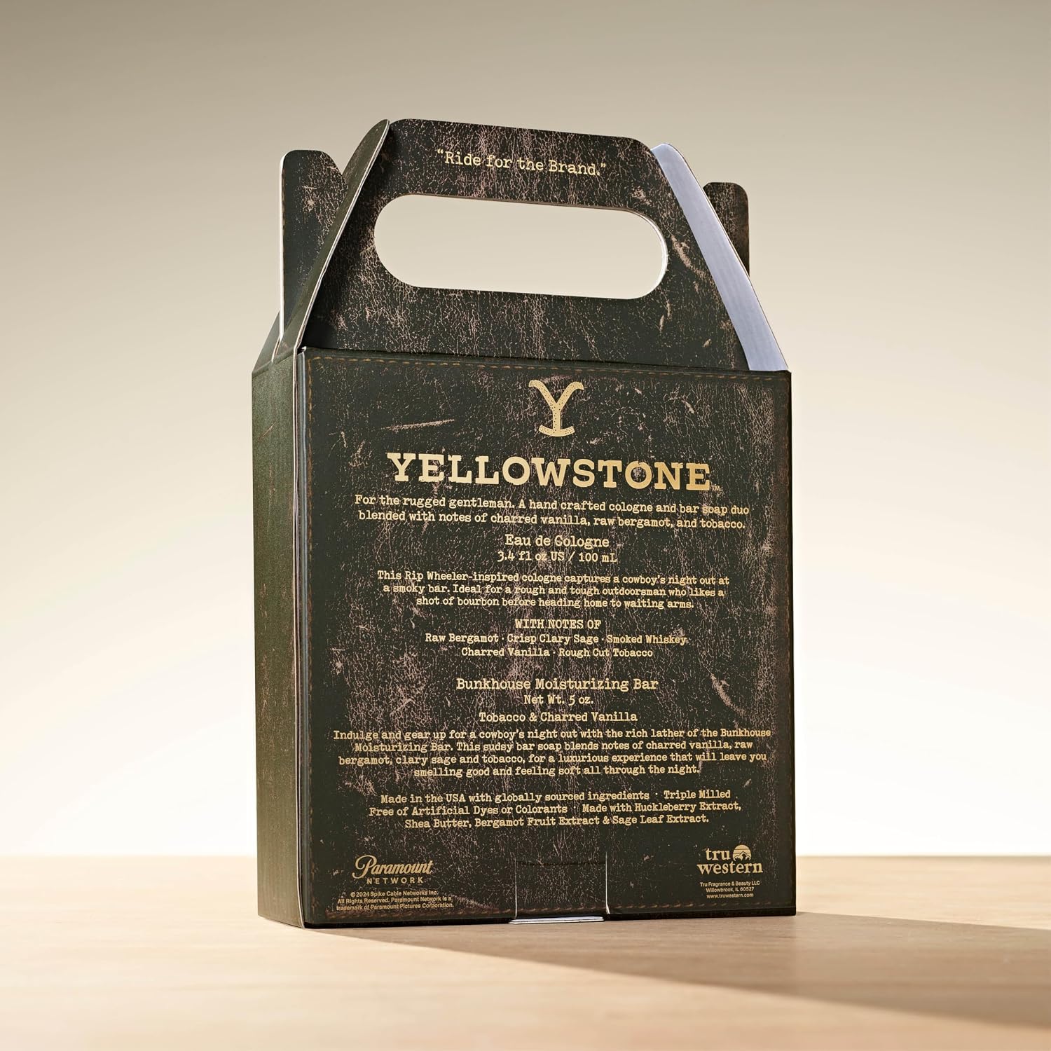 Yellowstone Men's Fragrance & Grooming Gift Set by Tru Western, Eau de Cologne & Artinsal Bar Soap - 1 fl oz - Image 8
