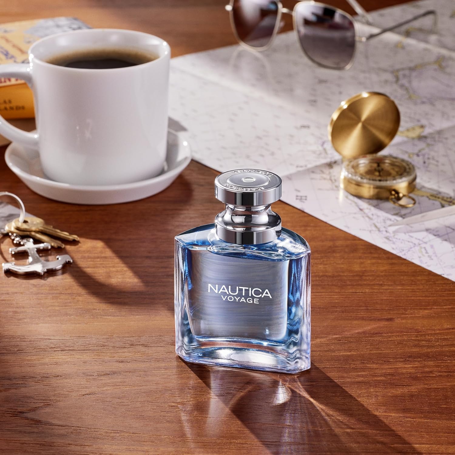 Nautica Voyage Eau De Toilette, Cologne and Fragrance For Men, Fresh, Romantic, Fruity Scent Woody, Aquatic Notes of Apple, Water Lotus, Cedarwood, and Musk Ideal Day Wear, Long Lasting 6.7Fl oz - Image 6