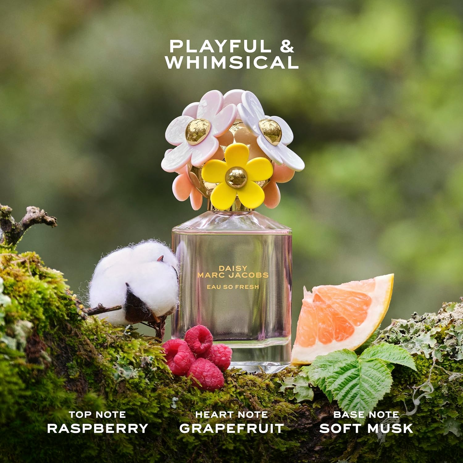 Marc Jacobs Daisy Eau So Fresh EDT 3-Piece Gift Set ($224 value) -EDT 4.2oz, Body Lotion 2.5oz, Travel Spray 0.33 oz– With Notes of Raspberry, Rose & Soft Musks - Floral Women's Perfume - Image 4