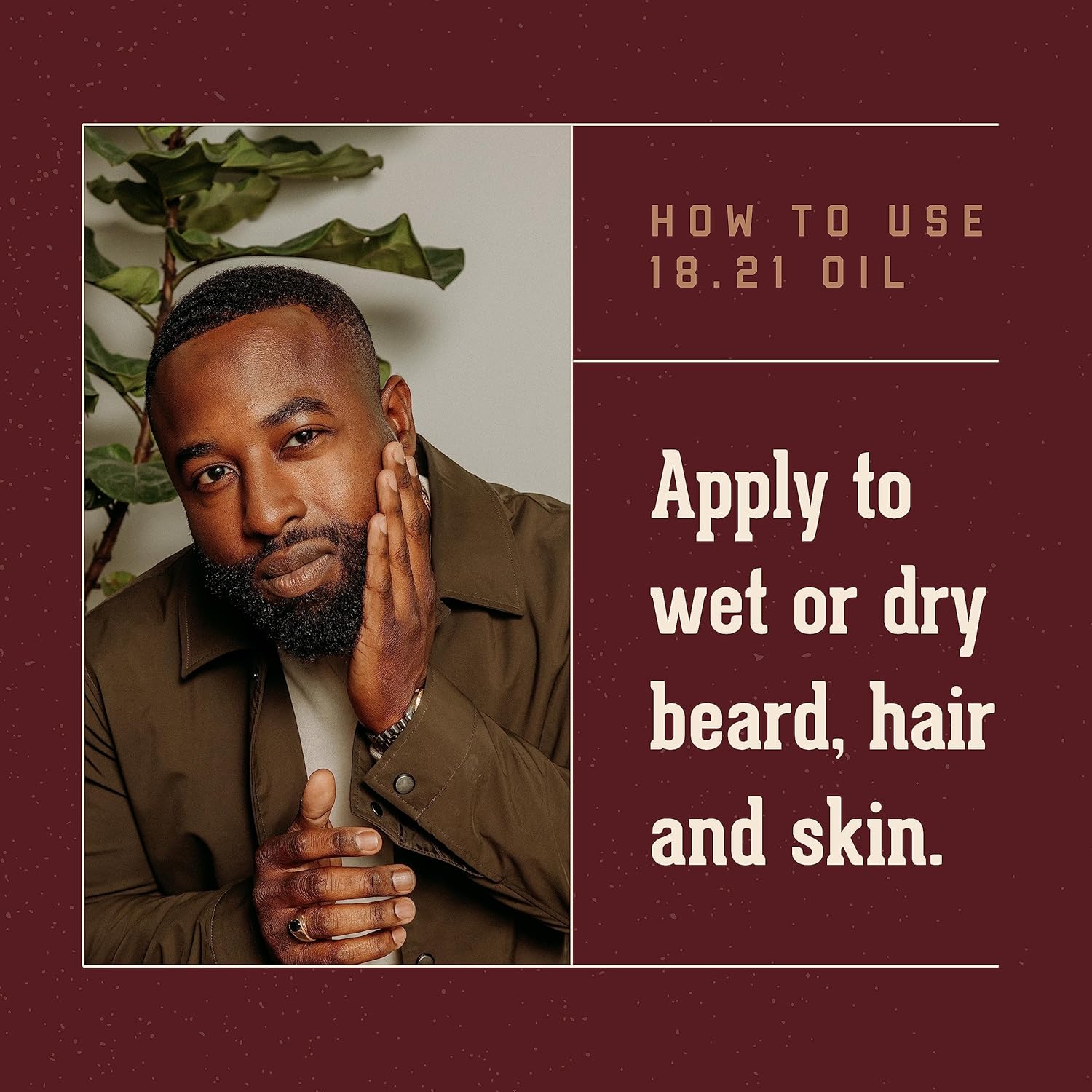 18.21 Man Made Hair, Skin & Beard Oil for Men, 4 Scents - Non-Greasy, Conditioning Balm with Castor Seed, Jojoba, and Argan Oils - Premium Tattoo and Mustache Care Products - Image 4