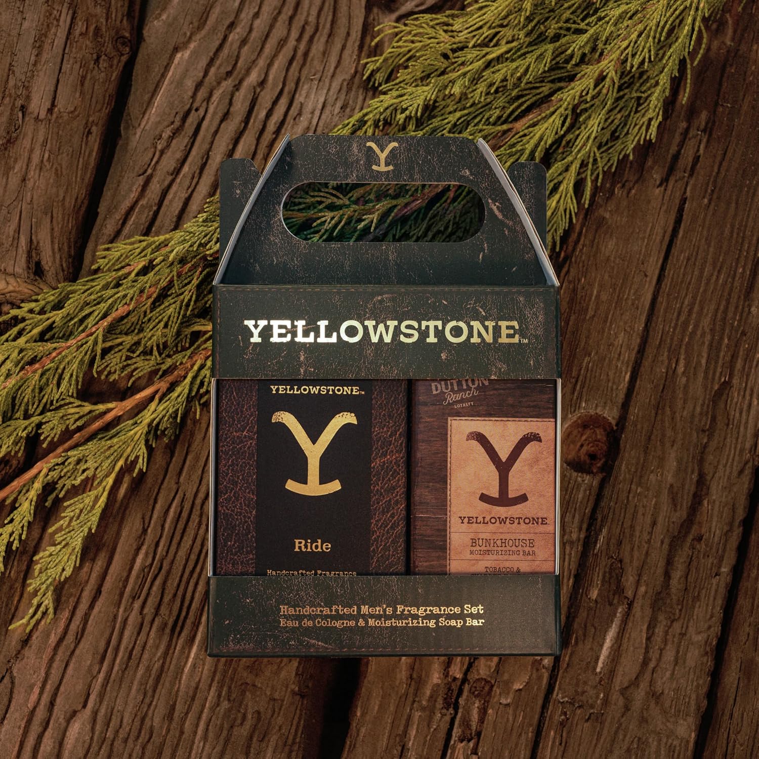 Yellowstone Men's Fragrance & Grooming Gift Set by Tru Western, Eau de Cologne & Artinsal Bar Soap - 1 fl oz - Image 3