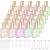 Domensi 30 Pcs 10/15/30/50 ml Glass Square Perfume Bottles Mini Glass Empty Spray Atomizer Bottles Bulk Refillable Perfume Dispenser Container with Pump Tool for Travel (15 ml,Folral Color)