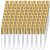Yinder 50 Pcs 15ml Travel Spray Bottle Refillable Perfume Atomizer Bulk Glass Mini Cologne Perfume Bottles Empty Fine Mist Portable Small Sample Containers(Gold)