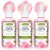 De La Cruz Pure Rose Water Body Mist,Rosewater Spray for Face, Skin & Hair, Rose Toner & Rose Water for Hair Alcohol Free, Paraben Free 8 fl oz (3 Bottles)